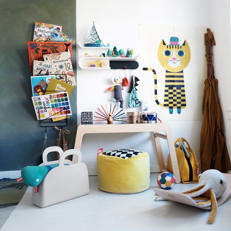 Ezi_mezi_Sjopper-Kees_light_grey-Medium Fatboy Shopper – Kees light yellow ochre
