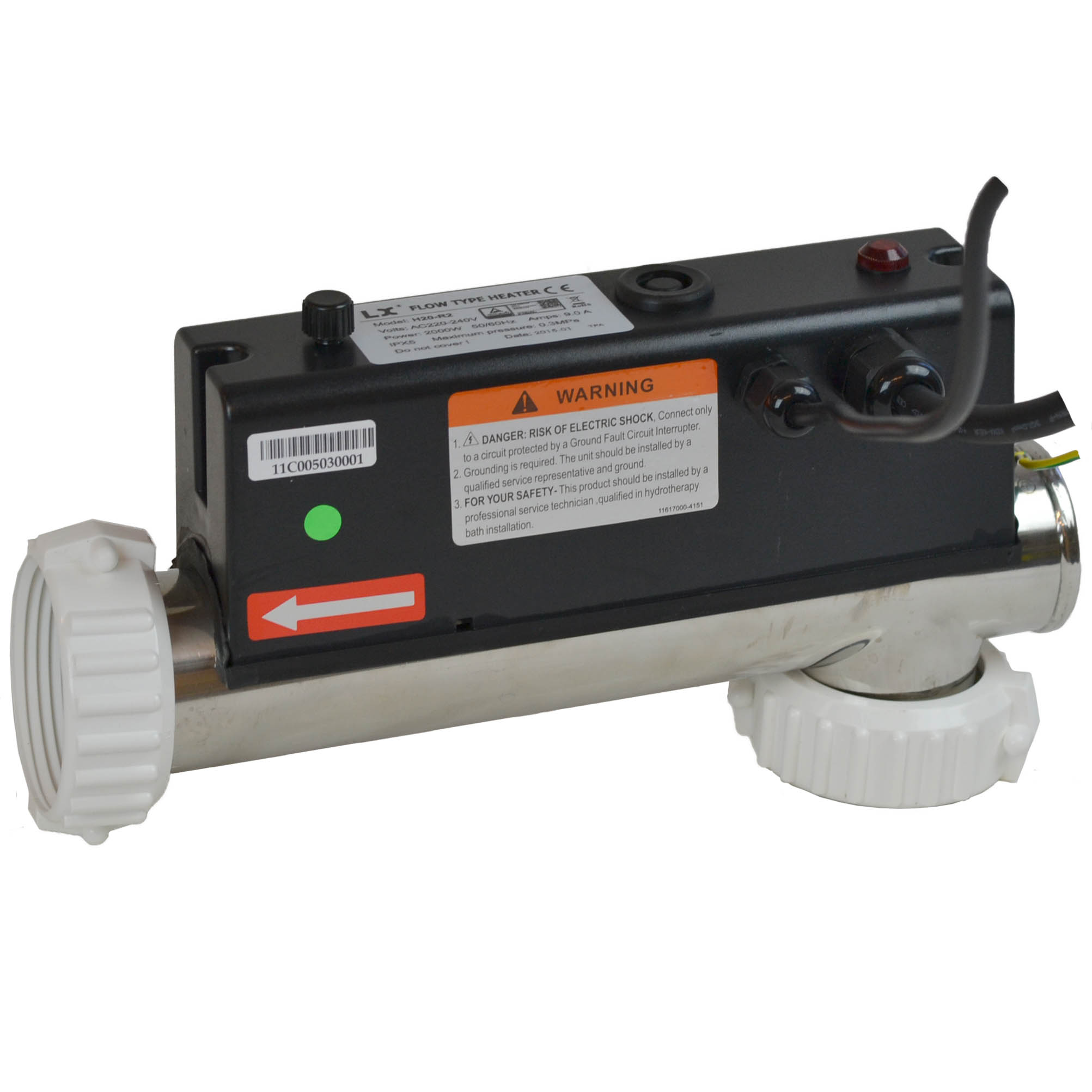 Spa-Heater-LX-R2 LX heater H30-R2 – 3.0KW 1.5 inch heater (L-vorm model)